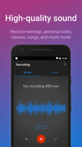 تطبيق Easy Voice Recorder (2)