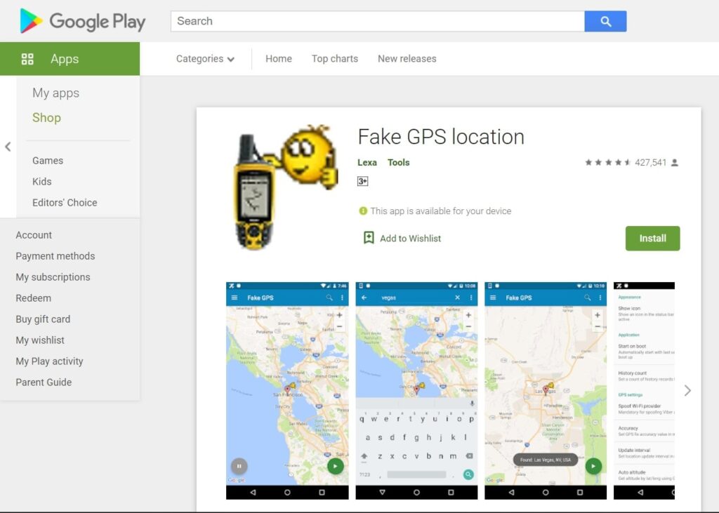 تطبيق Fake GPS GO 